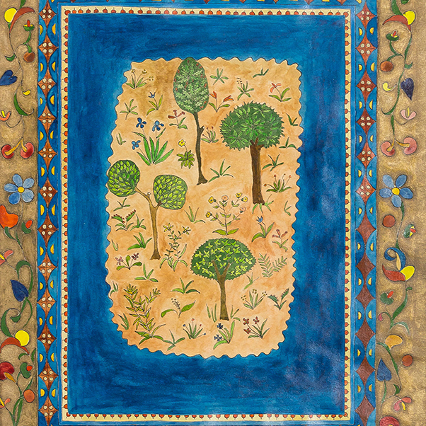 Le cycle de la créations - Création de la terre, 24 cm x 31 cm, 1985