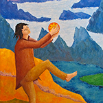 Danse avec le soleil, 76 cm x 114 cm, 1996